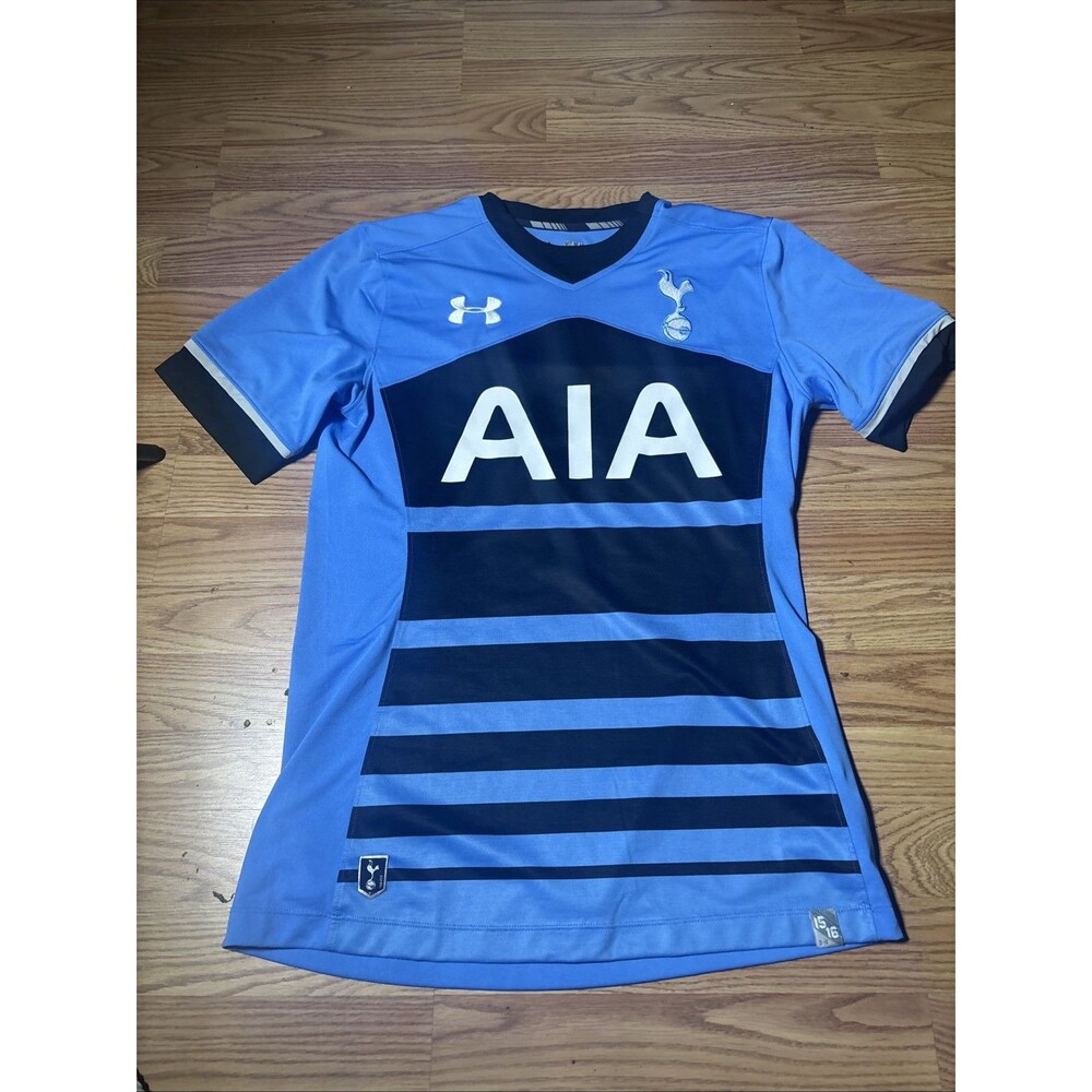 Under Armour Tottenham 2015-16 Away Blue Soccer Jersey Mens Medium